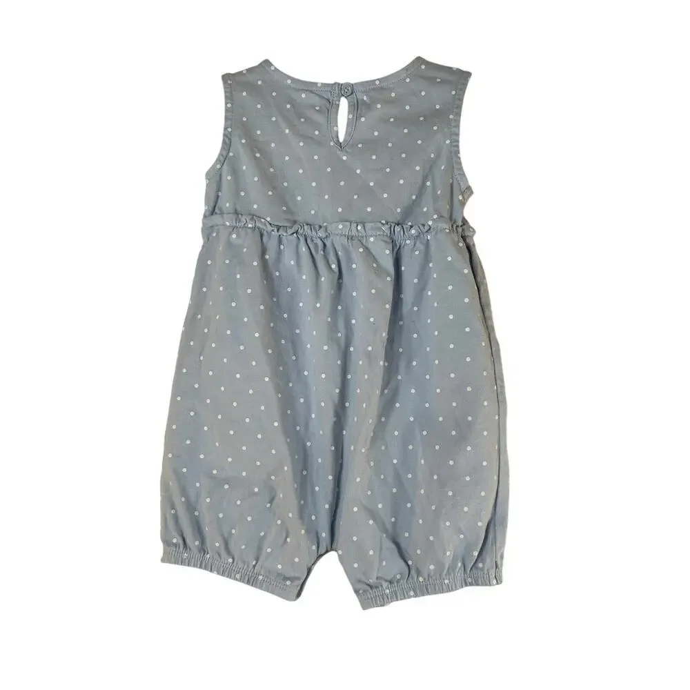 SIMPLE JOYS BY CARTER’S Girl’s Polka Dot Flamingo Romper / Size: 18 Months